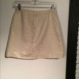 Nude/Beige/Gold Mini skirt!