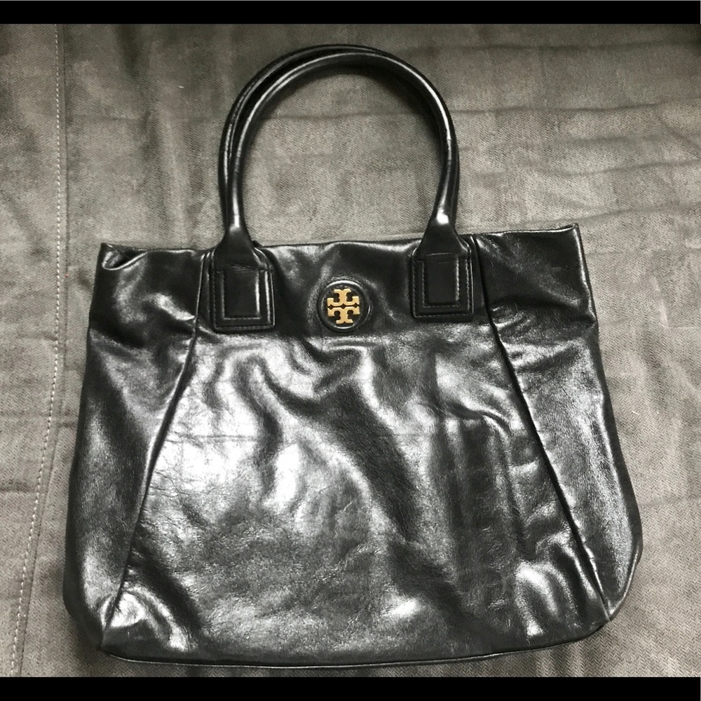 ✨Tory Burch Black Leather Tote Handbag✨