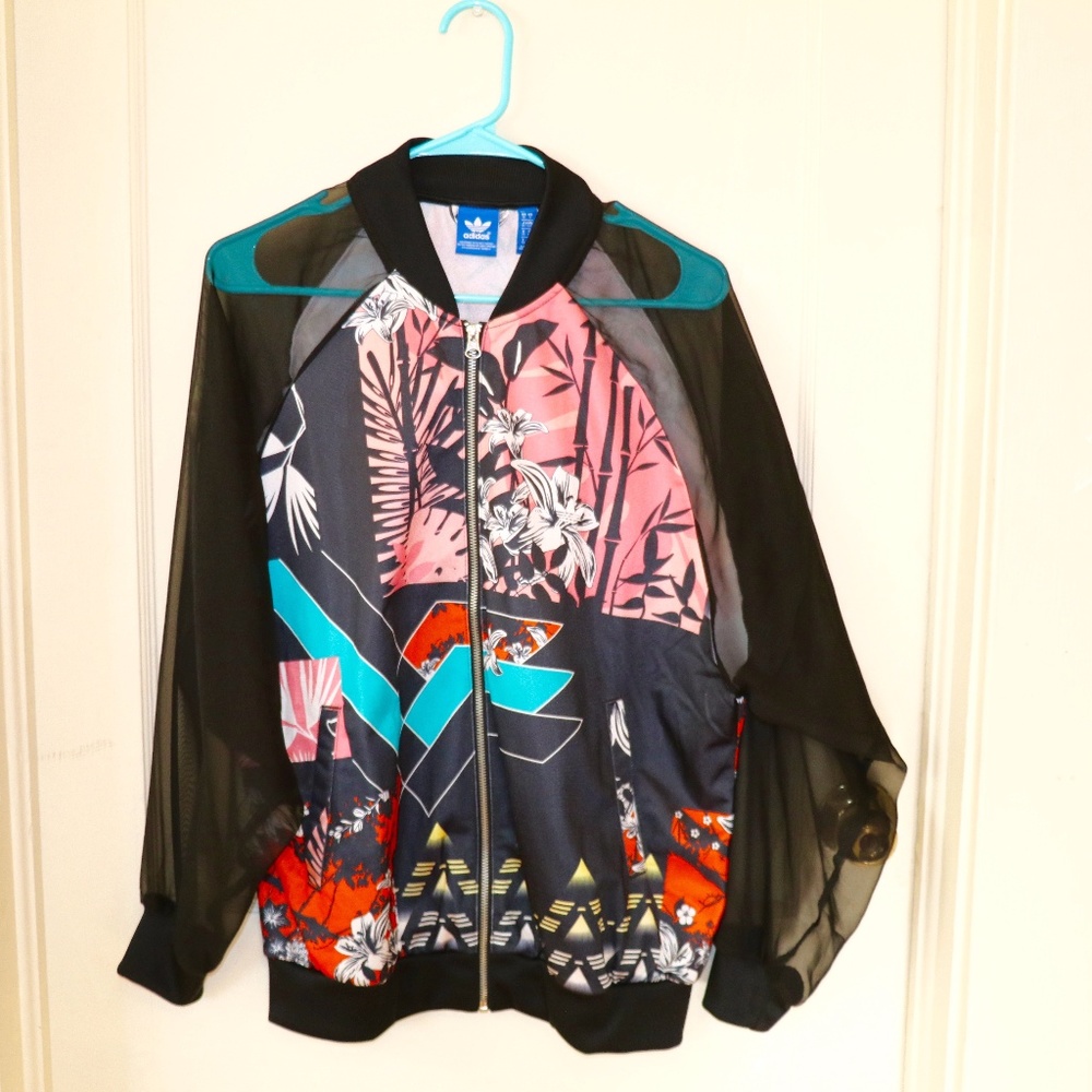 Adidas Originals Sheer Tropical Track Jacket