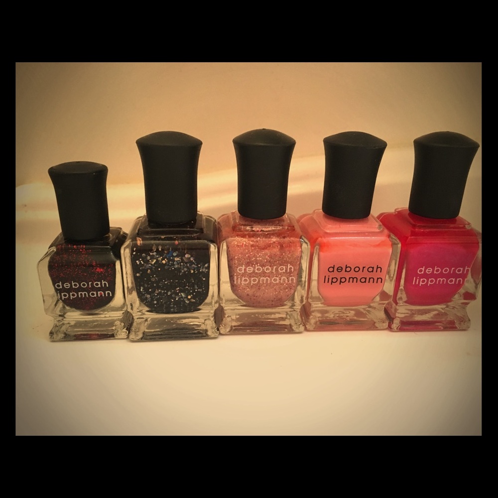 Deborah Lippman 5pc glitter and shimmer polish set