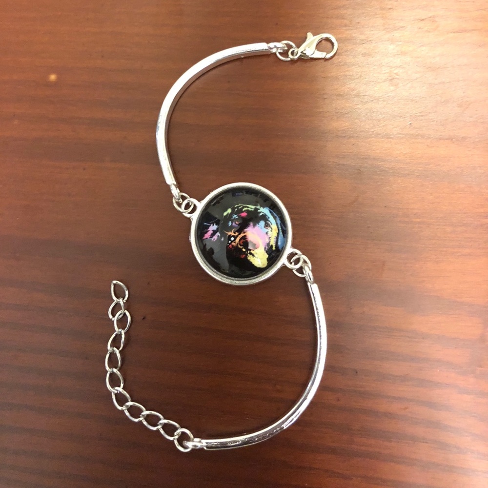 Hipster Dog Bracelet (Mellow Lab)