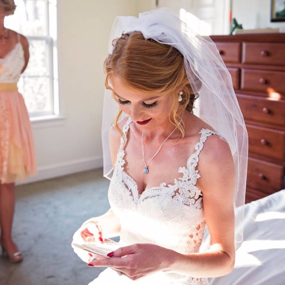 Gorgeous Hand Made Opaque Wedding Veil