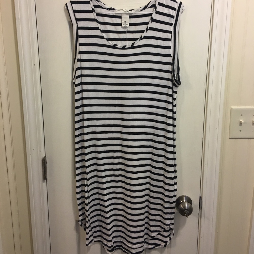 Striped T-shirt dress