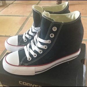 wedge heel converse shoes