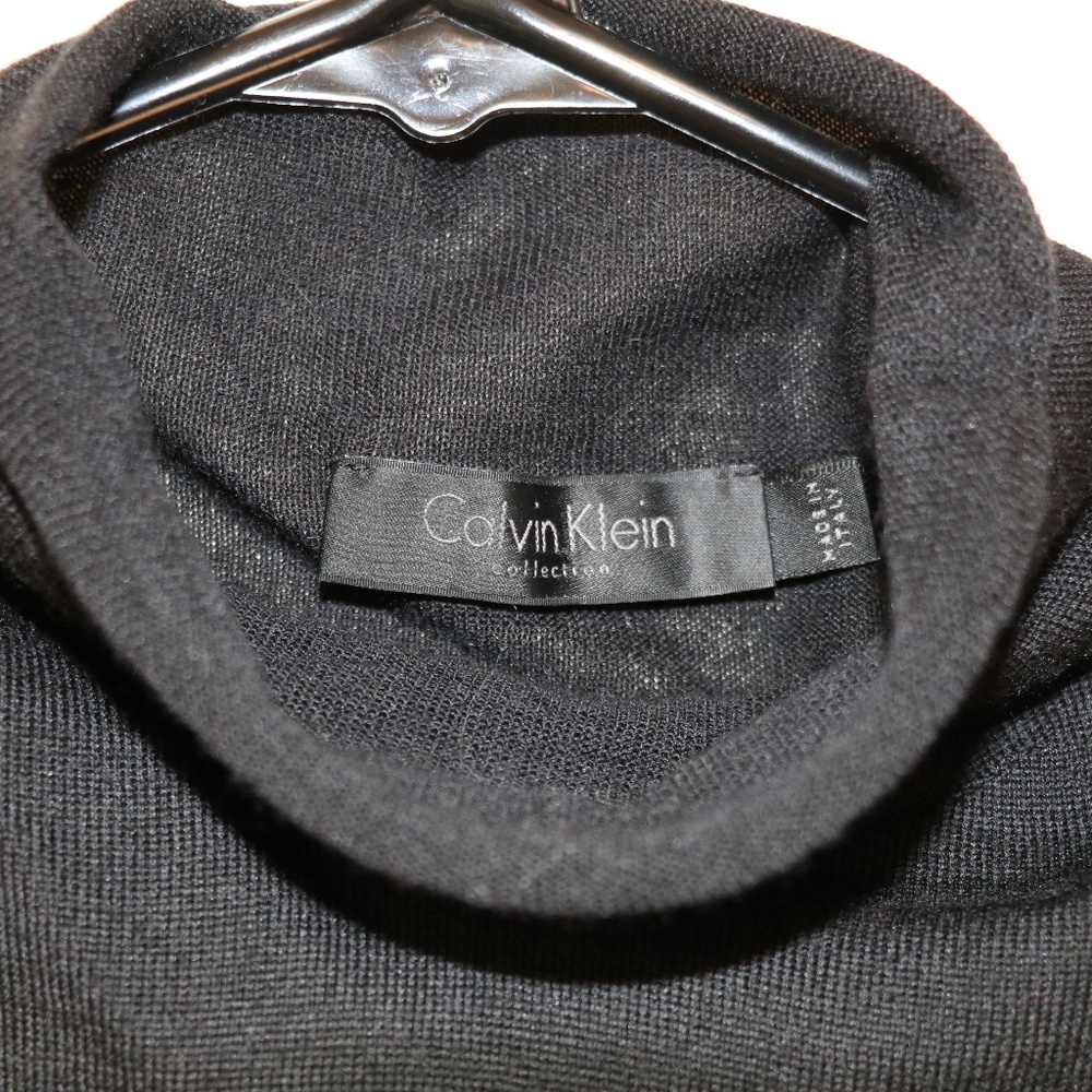 Calvin Klein Collection black mock top