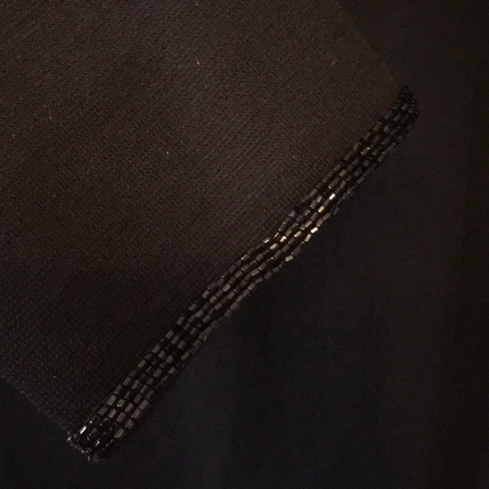 Vintage 1960's mod black beaded dress - Picture 5 of 8