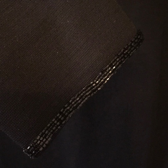 Vintage 1960's mod black beaded dress - Picture 5 of 8