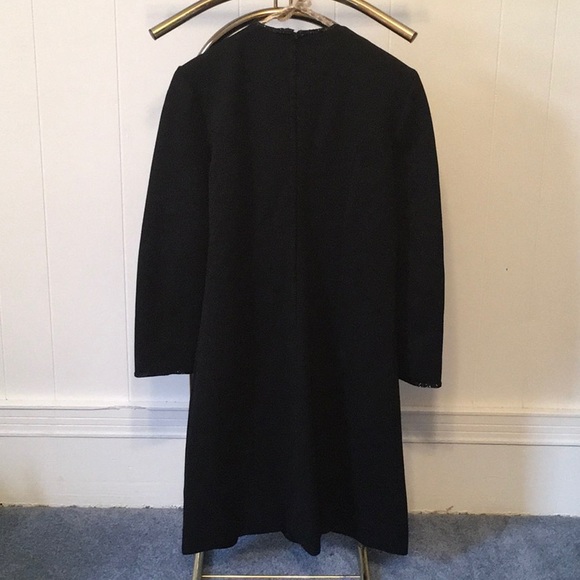 Vintage 1960's mod black beaded dress - Picture 7 of 8