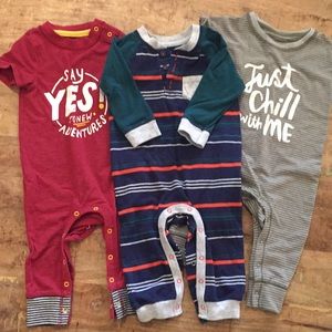 At and jack button onsie sleepwear