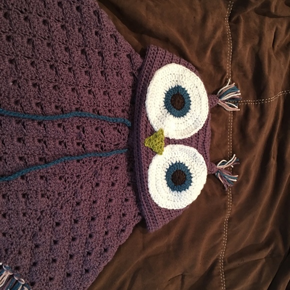 Owl poncho made to order - Picture 2 of 8