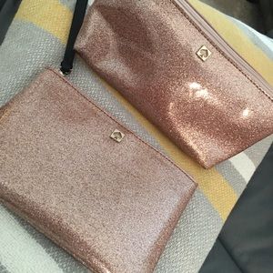 Kate spade makeup bag and wristlet