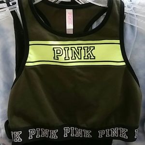 Pink Victoria's Secret sports bra
