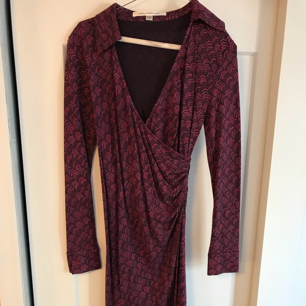 DVF silk wrap dress