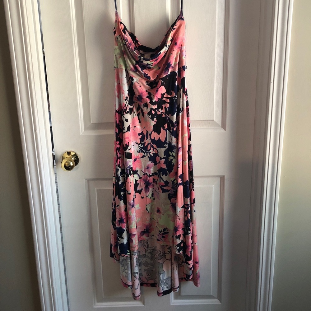 NWT Motherhood Maternity Floral High-Low Dress