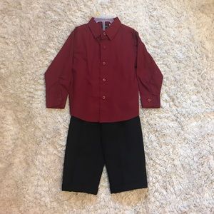 Macy’s Holiday Editions button up and slacks