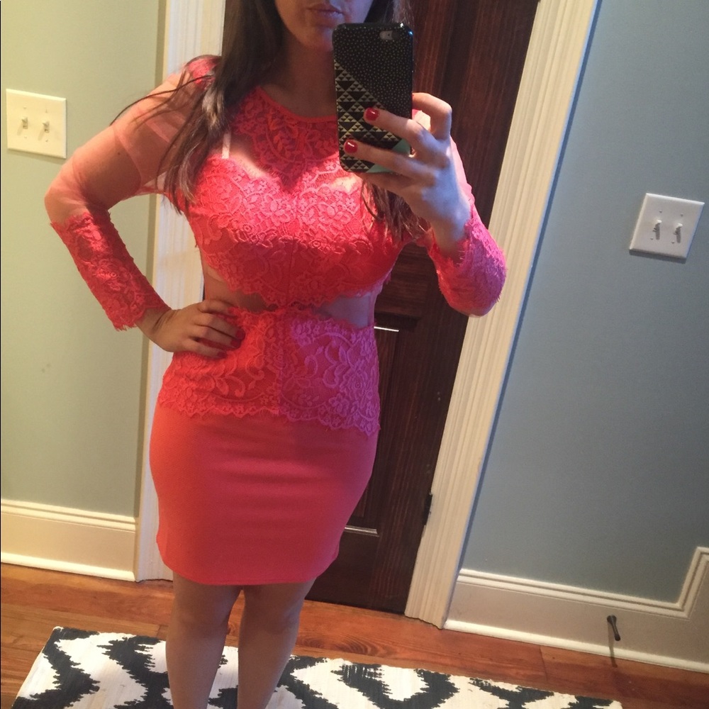 NWT Coral Lace Dress