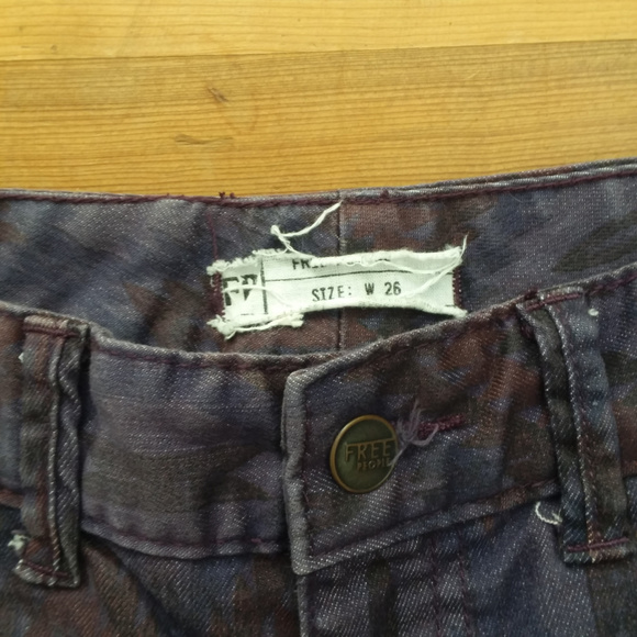 FREE PEOPLE Aztec Ikot Plum Skinny Jean Pants - Picture 3 of 7