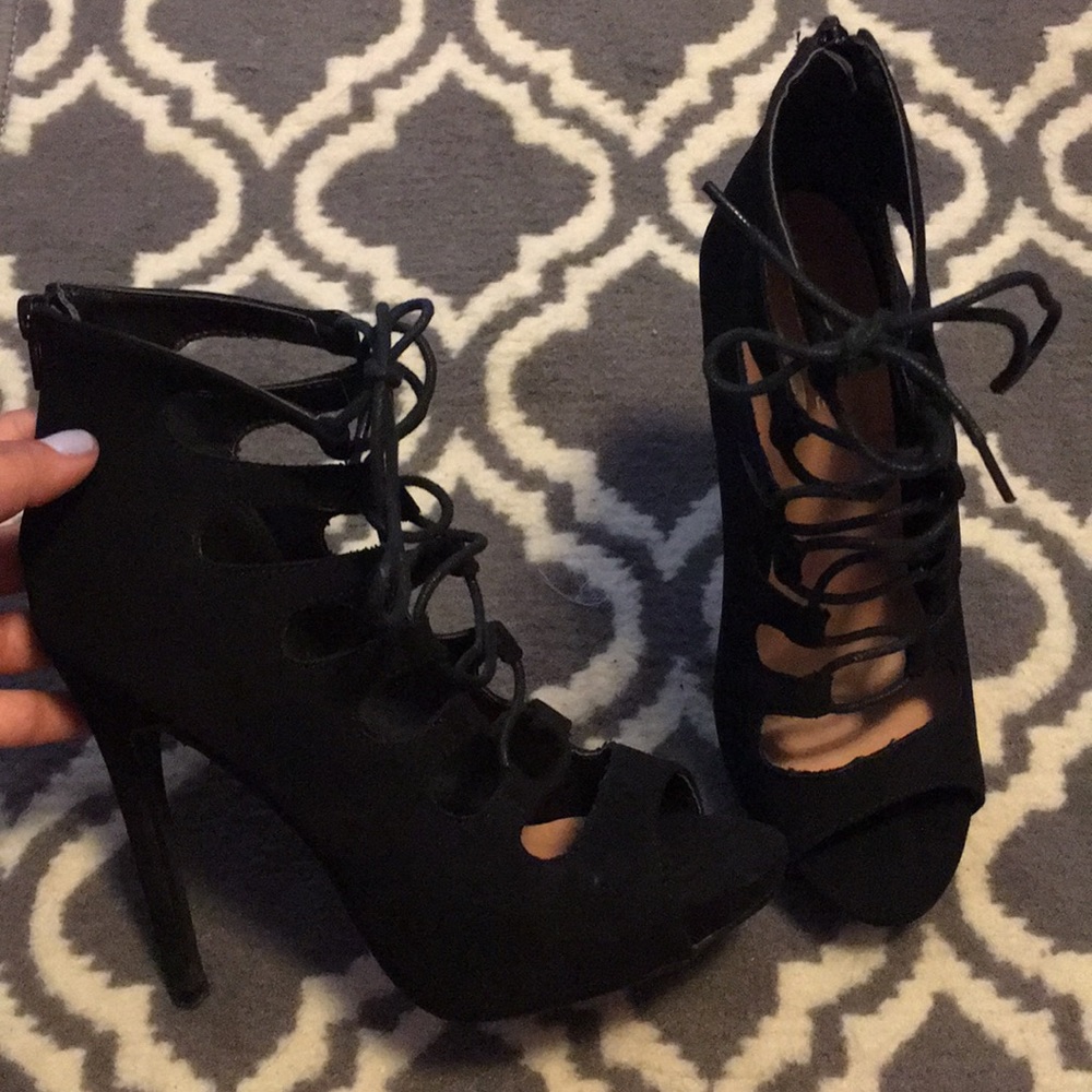 Women's lace up booties