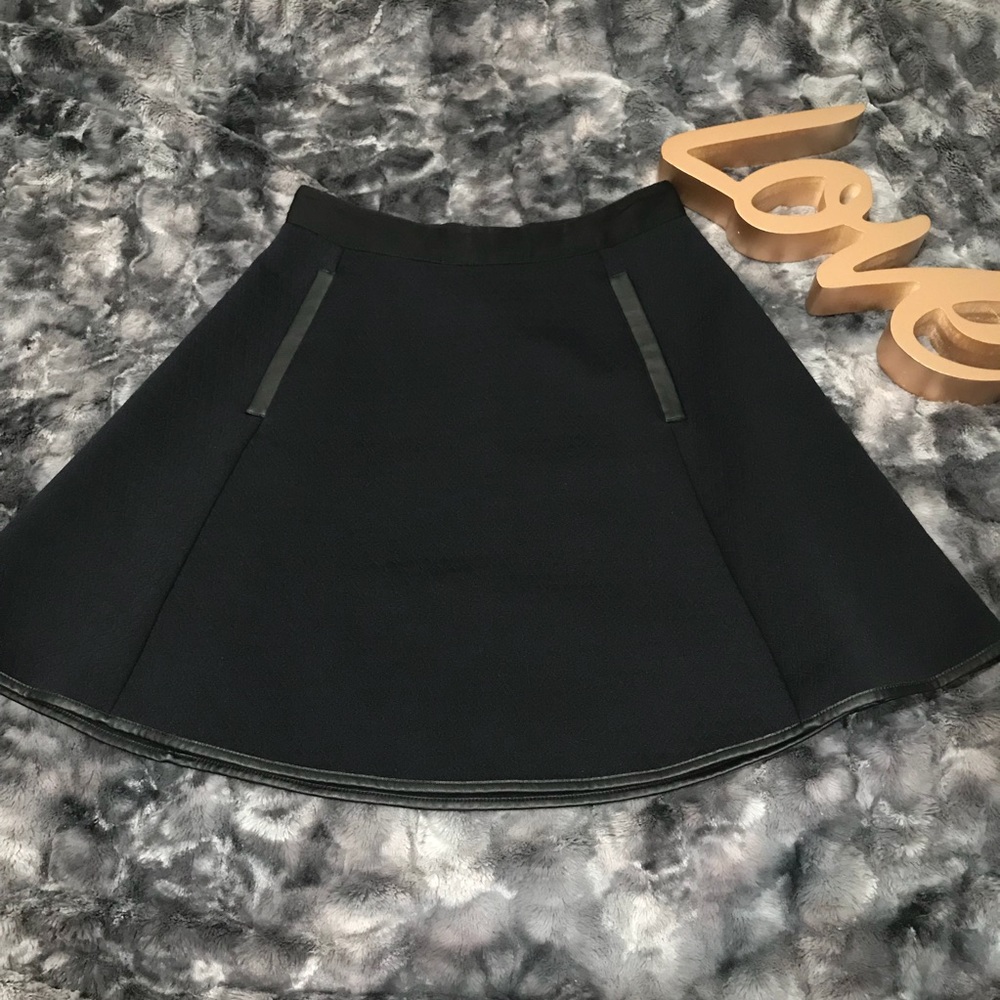 Madewell quilted skater skirt