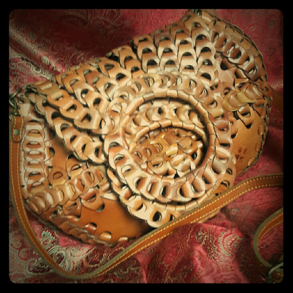 Patricia Nash Large Italian Leather Handbag Purse