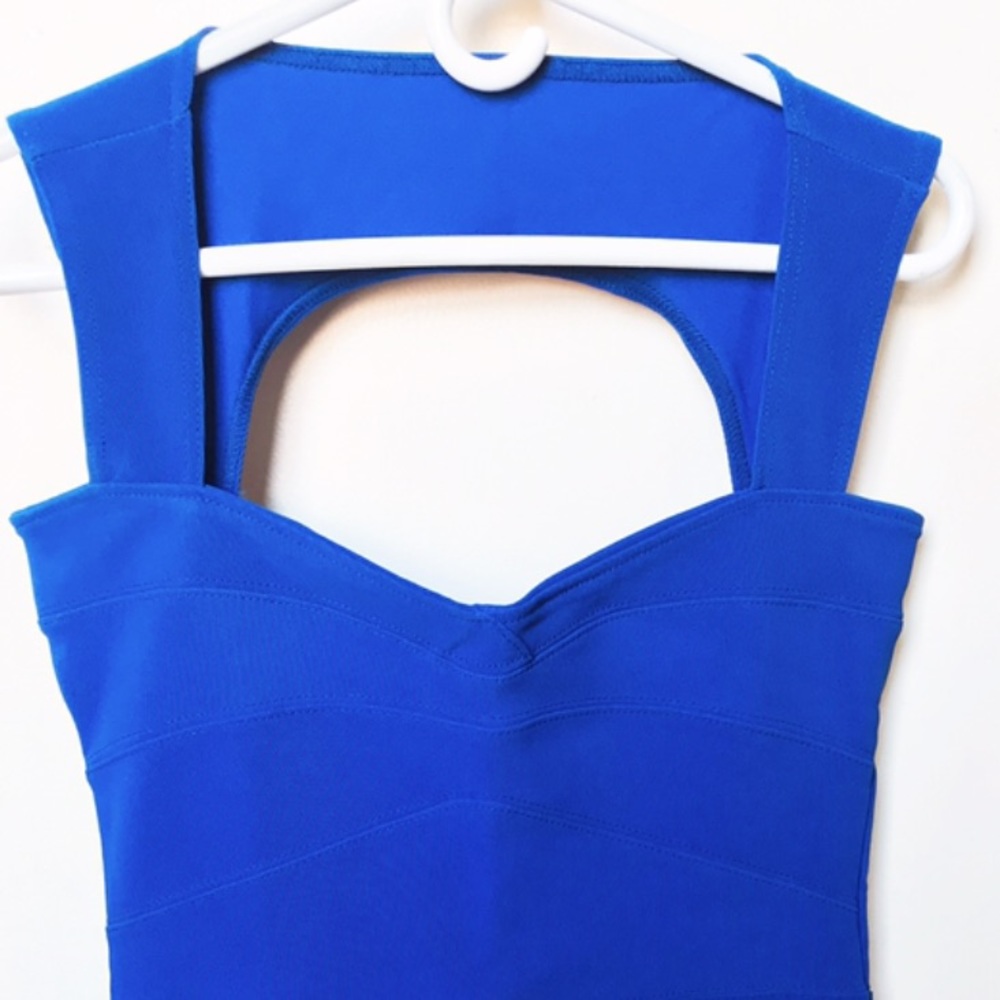 Cobalt Blue Boohoo bodycon dress