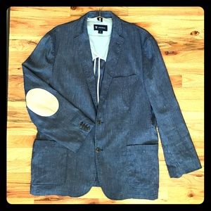 Awesome!Men’s linen sports coat with elbow patches