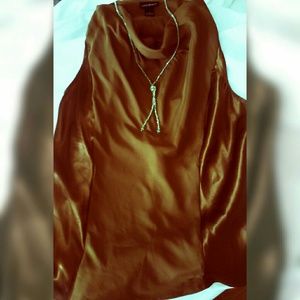 Lane Bryant Gorgeous flowing no sleeve blouse.