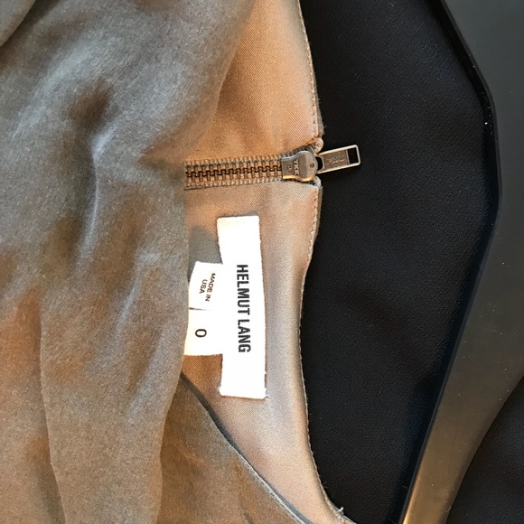 Helmut Lang gray chiffon asymmetrical dress - Picture 3 of 6