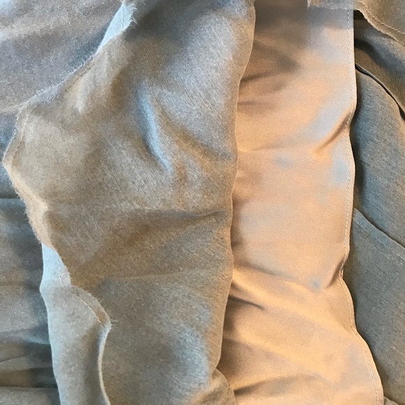 Helmut Lang gray chiffon asymmetrical dress - Picture 4 of 6