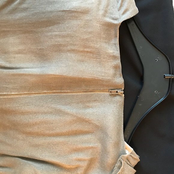 Helmut Lang gray chiffon asymmetrical dress - Picture 6 of 6