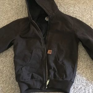 Carhartt quilted flannel lined jacket (small)
