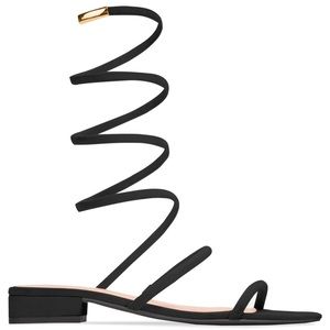 Leg wrap sandals