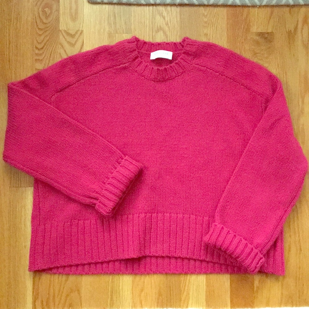 "The Wool-Cashmere Square Crew" sweater