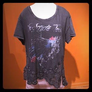 Free People Graphic Tee Size Large