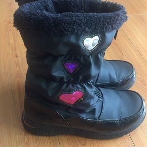 Totes Heartful Girls' Waterproof Winter Boots