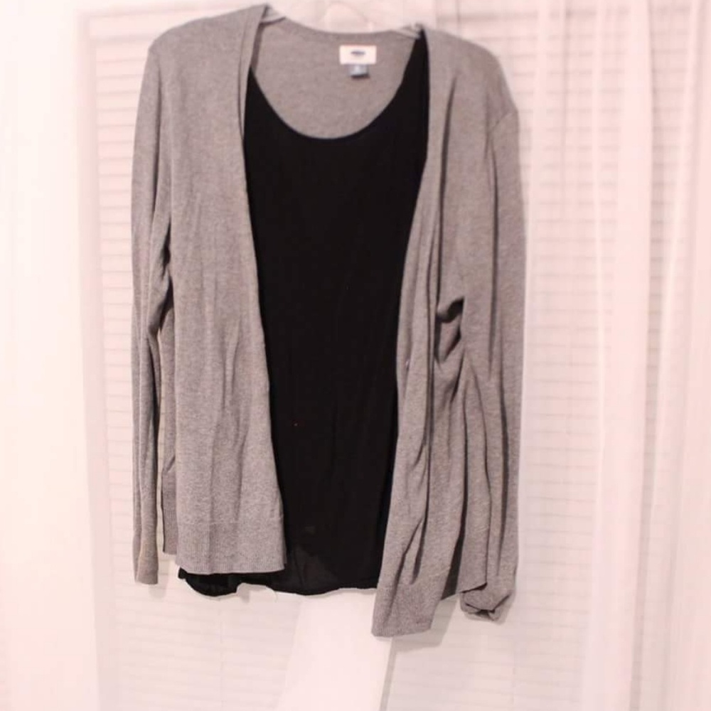 Old navy light gray cardigan