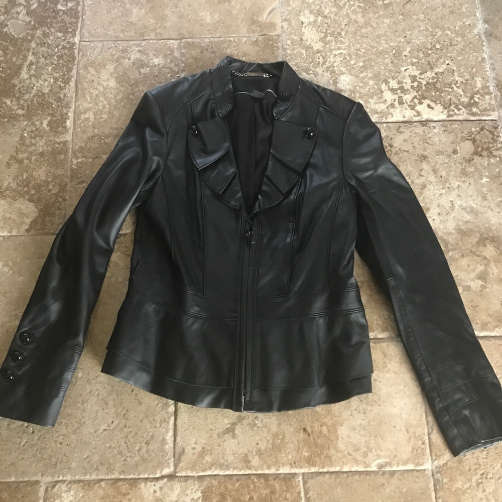 White House Black Market Leather Jacket
