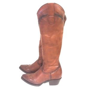 Leather Cowgirl Boots