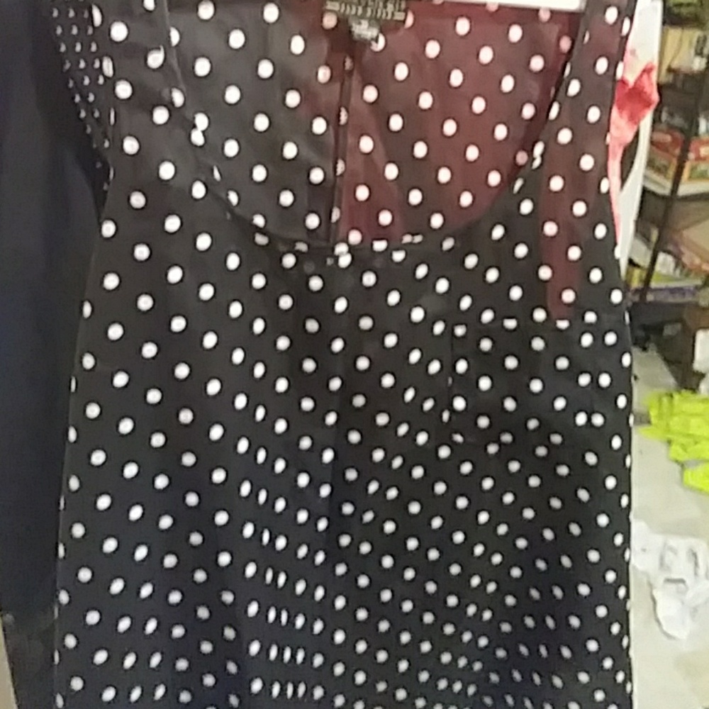 Forever21 polka dot tank 3x