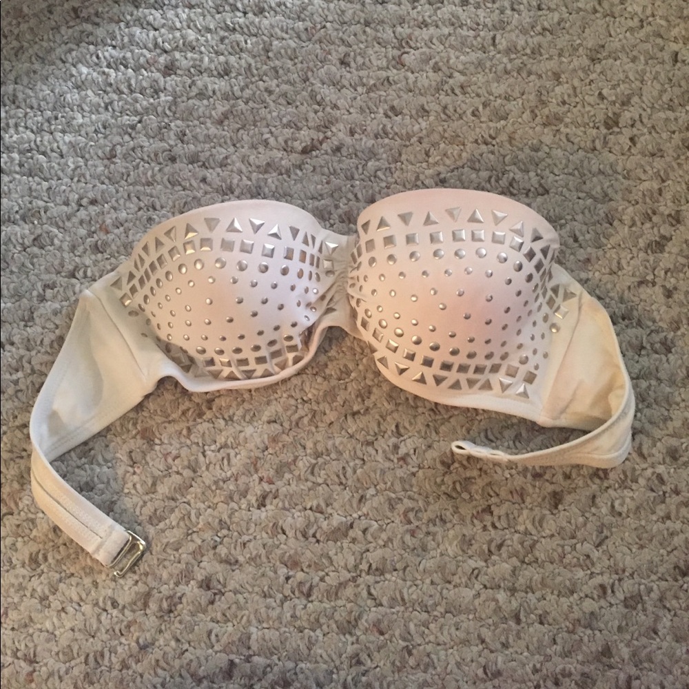 Cute studded bandeau swim top from Target