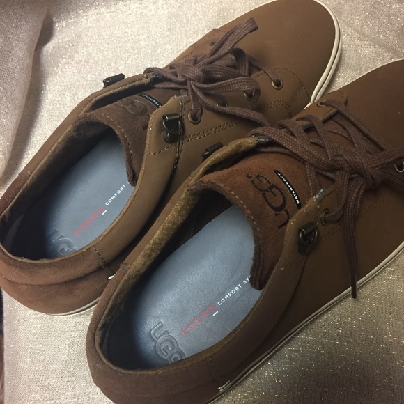 NEW!! Men\'s Uggs Brock Sneakers Dark Chestnut