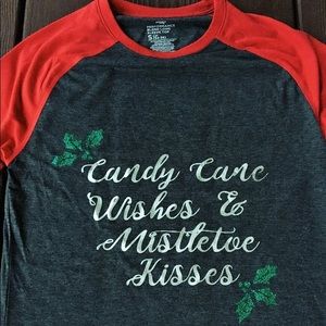 Candy cane wishes & mistletoe kisses long sleeve