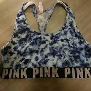 Pink Victoria's Secret sports bra