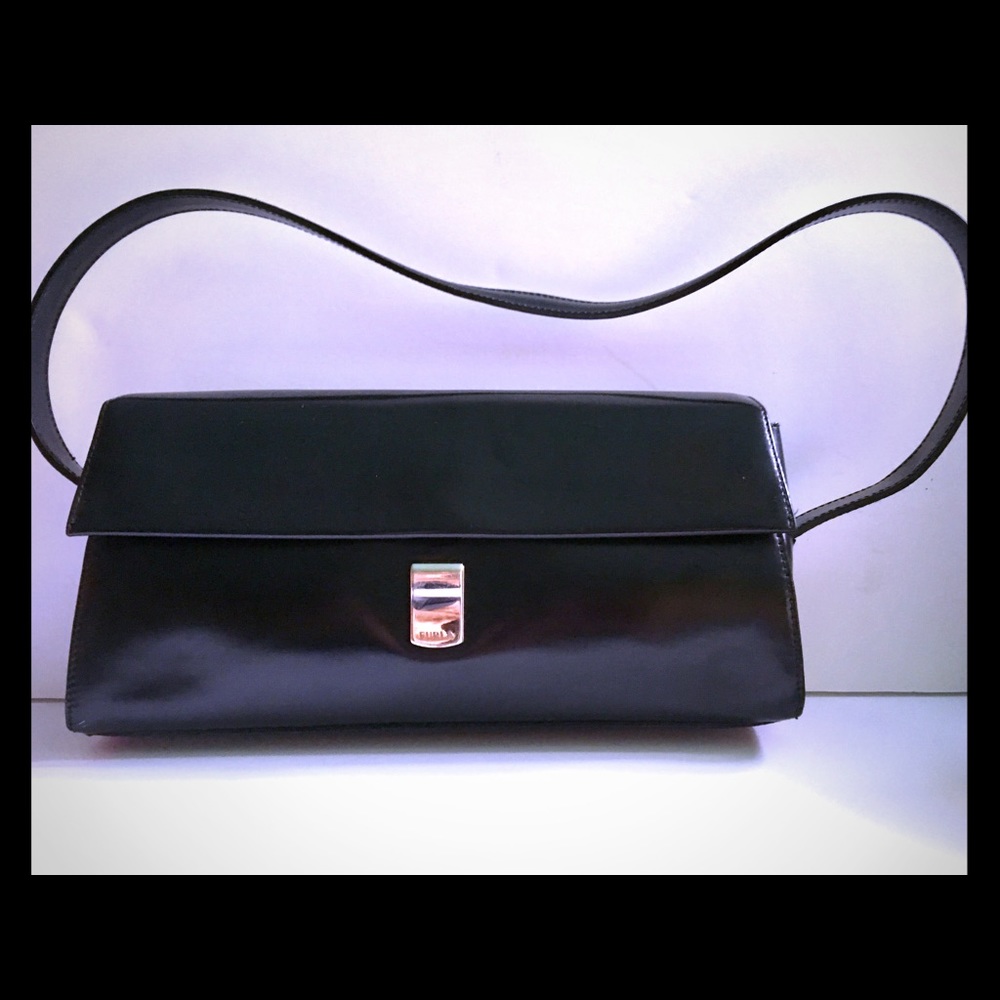 Furla Shiny Leather Shoulder Bag