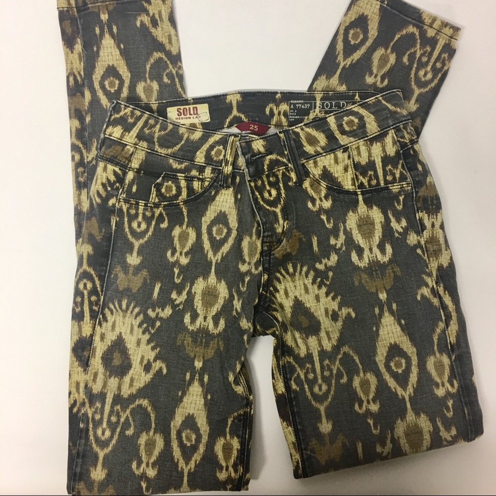 Design Lab Printed Ikat Denim SZ 25