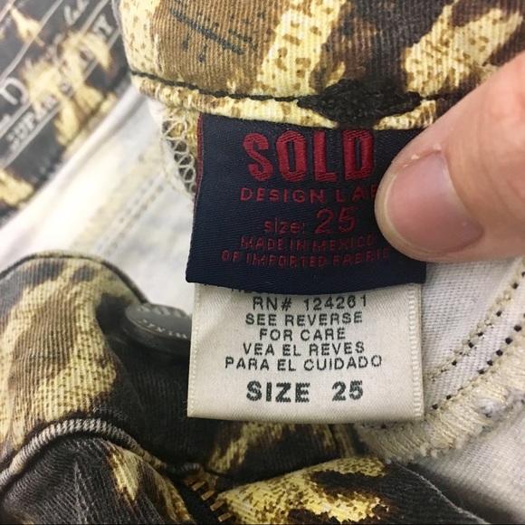 Design Lab Printed Ikat Denim SZ 25 - Picture 4 of 4