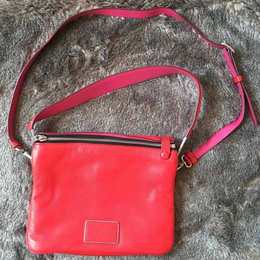 Marc Jacobs Ligero Shoulder Bag Red/Pink Brand New