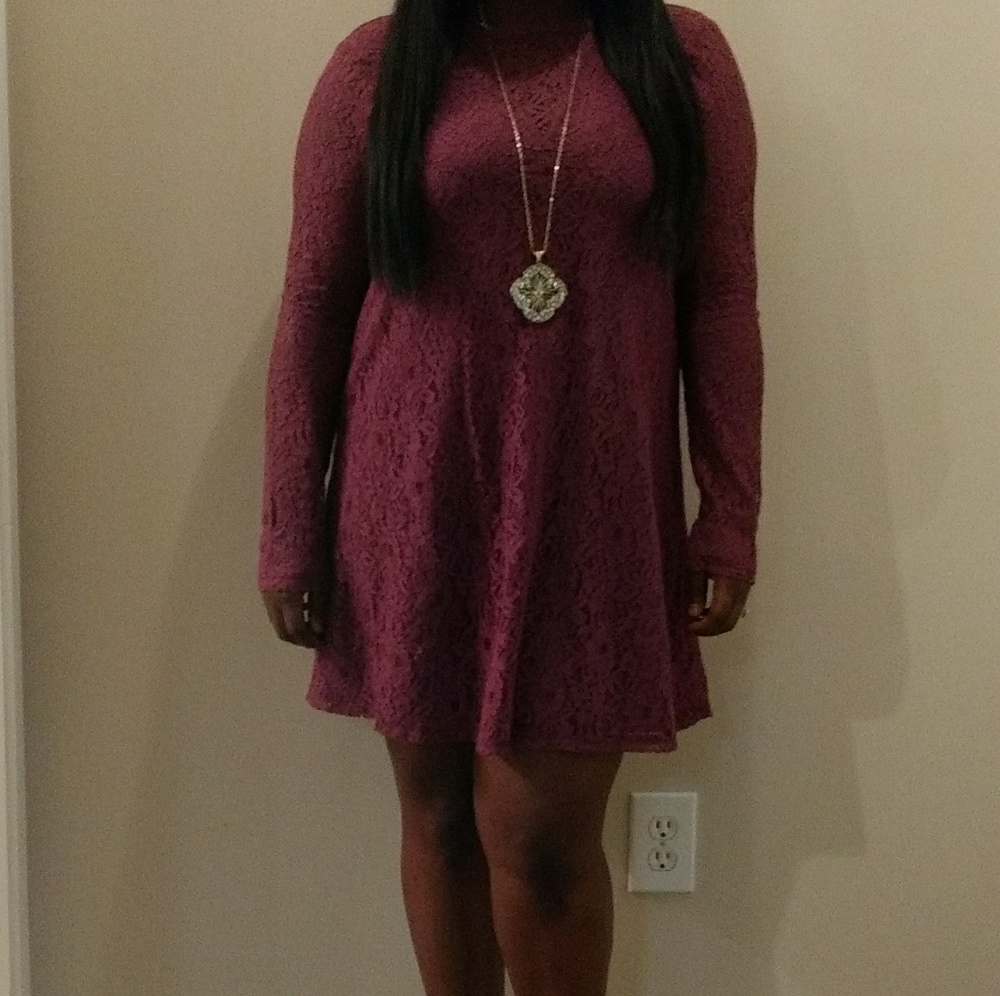 Altar'd State long sleeve a line dress /medium