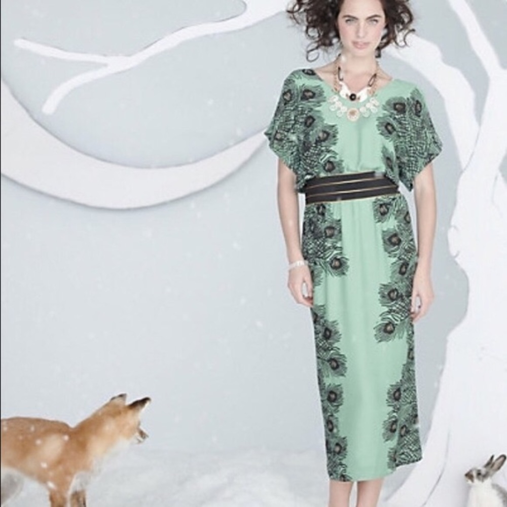 Anthropologie Corey Lynn Calter Peacock Dress