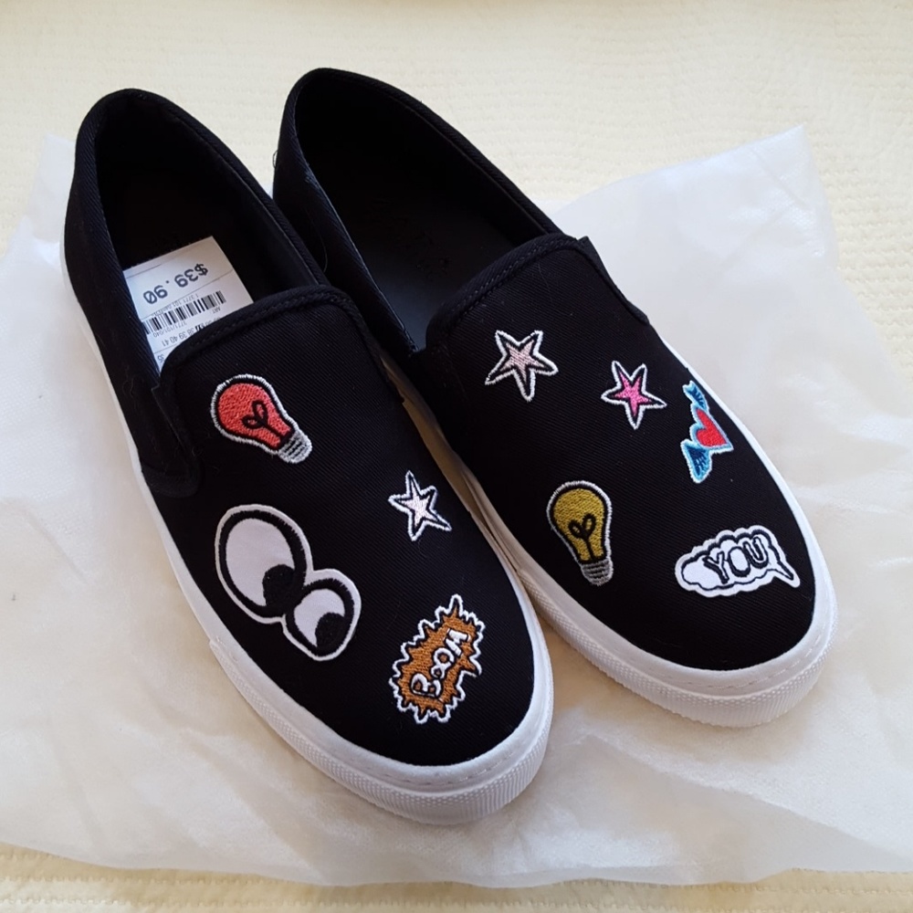 Zara patch shoes